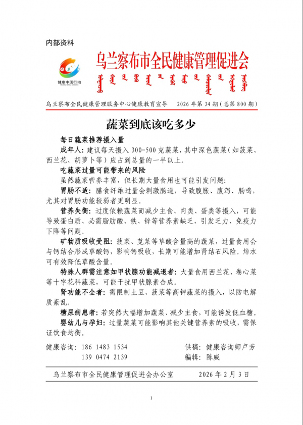 蔬菜到底该吃多少